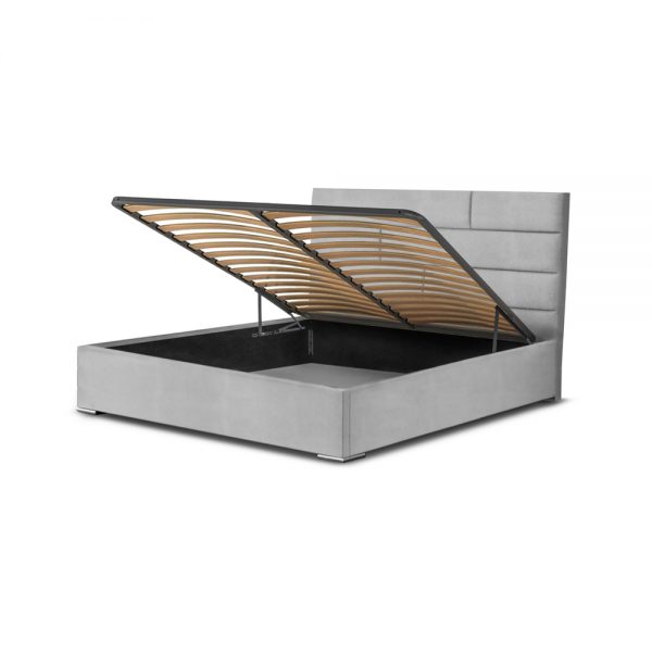 Bed with storage Metal