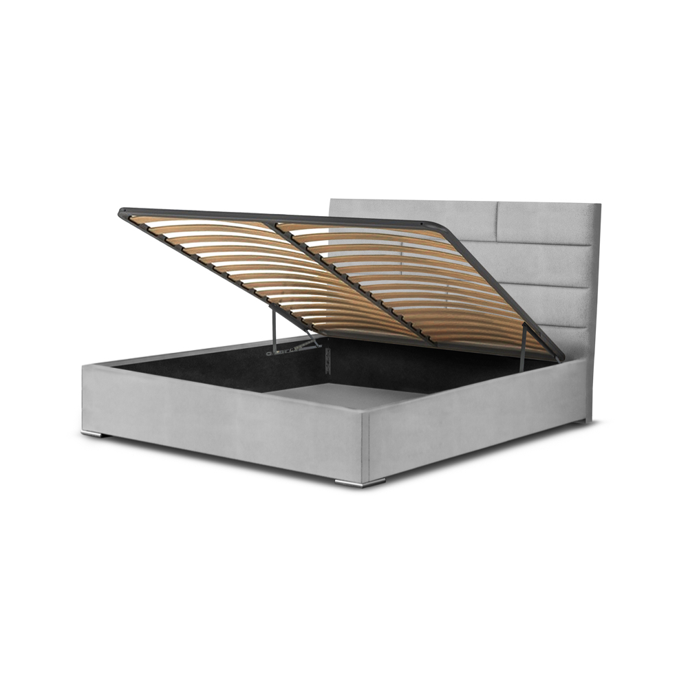 Bed with storage Metal