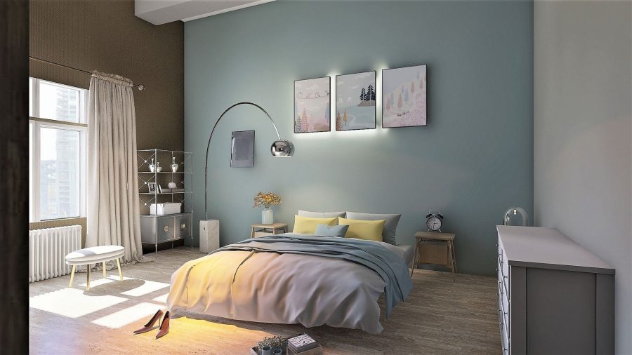 Playing with colour trends in the bedroom